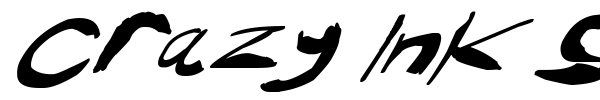 Crazy Ink Splats font preview